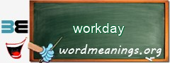 WordMeaning blackboard for workday